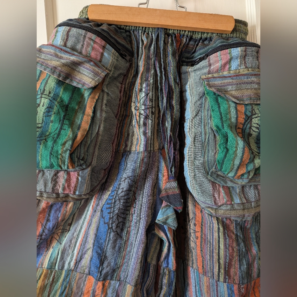 Multicolor Patchwork Pants - image 5